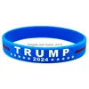 Party Gunst 9 Styles Trump 2024 Sile Bracelet America Flag Polsband Drop Delivery Home Garden Festieve Supplies Event Dhuer