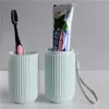 Voyage de brosse à dents portable tasse de dentifrice de salle de bain Case de rangement de rangement