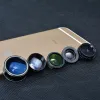 Kit di lenti per fotocamera APEXEL 5IN1 LENS per iPhone Xiaomi HTC Huawei Samsung Galaxy S7/J5 Edge S6/S6 Edge e l'altro smartphone Android