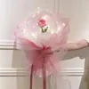 Party Decoration Flower Bobo Balloons Set 20inch Wide Neck Transparent Bubble With Bouquet For Baby Shower Birthday Wedding Decorations