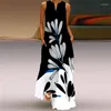 Casual Dresses Fashionable Leopard Print Sleeveless Tank Dress Feather