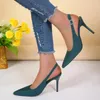 Scarpe eleganti per le brevi pompe da donna estate beige tacchi alti sandali signore 2024 dolci cinghie sottili da 12 cm grandi arancione bassa africana ultimo chiusura