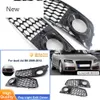 New Car Fog Light Grill Grille Cover for Audi A4 B8 2009-12 RS4 Style