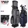 Väskor PGM Men Golf Bags Air Pack 4 Universal Wheel Scalable Ball Cap Waterproof Nylon Large Capacity Accessory Hold 13st Clubs QB096
