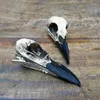 Hair Clips Goth Simulation Skeleton Crow Head Hairpin For Women Dark Creative Horror Fun Clip Halloween Party Accessories