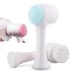 Scrubbers Face Pinsel Handbuch Gesichtsbereinigung Hautpflege Silikon Gesichtsbehebung Dual Gesichtswaschpinsel Tiefes Porene Peeling Make -up Massage