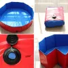 Tees 60/80/120/160 Cm Summer Portable Folding Swimming Pool Paddling Bathing Tub Outdoor Kid Family Gathering Party Baby for Children