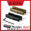 Lampor SOTAC CD -stil bandknapp Switch Rail Mount Pressure Pad för M300 M600 M600DF SF Taktisk ljus Fit 20mm Rail