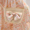 Наборы для малышей для девочек платье 2022 летовая новая детская мода цветочная одежда для детской принцесса