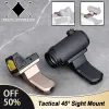 Lampor Taktisk metallförskjutning Optisk synfäste för t 1 t 2 rmr 45 grader röd dot scope bas passar 20mm rail airsoft accessoarer