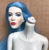 人形mengfブルーグリーンスキンボディヘッズdiyドレッシングドールおもちゃ数字1/6人形スーパーモデルボディ12ジョイント移動可能な人形おもちゃ