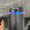 Tasse de voyage isolée H2.0 à double paroi à double paroi avec ombre Bleu Purple en acier inoxydable en poudre en poudre à café de café Tasse de sports pour gravure laser