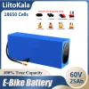 Shavers Liitokala 60v Ebike Battery 60v 20ah 25ah 30ah 15ah 40ah 18650 Battery Pack Bike Conversion Kit Bafang High Power Protection