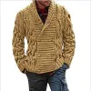 Jaquetas inverno outono homens cardigan suéter masculino m de pescoço quente malha de tricô masculino casual slim fit jumper roupas casaco
