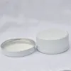 2,7 Unzen runde weiße Aluminiumglas tragbarer Metallzinn Dosen 80 ml leere kosmetische Creme nachfüllbare Aluminiumflaschen