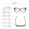 Lenses GMEI Lunettes transparentes transparentes optiques cadre Cat Eye Eyeglass Cames For Women Fashion Prescription Spectacles 2003