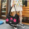 Borse di totes Y2K Korean Vintage Star Silver Cross GUASCHIO ALTA CASATURA TOTE OUTDOOR SPORT IN FITNESS GUARGO PASCHE