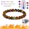 Strands Color Change Mood Beads Bracelet Natural Stone Beads Bracelets for Women Men Emotion Feeling Temperature Charm Bracelet Jewelry