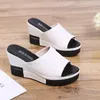 Pantofors Fashion Flip Flips Women Shoes Platform Summer Open Wedges Sandals Ladies