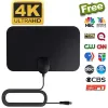 Receivers 5000 Miles 4K TV Antenna 1080P DVBT2 Booster HD For Global Digital TV RV outdoor Car Antenna Indoor TV FM Radio Channel Antenna