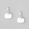 Stud Earrings 925 Sterling Silver Round Smooth Studs Minimalist Fashion Fine Jewelry For Women Party Elegant Accessories