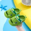 Slipper Summer Shark Slippers voor kinderen koude slippers indoor niet-slip zacht bodem comfort schattig baby hole schoenen jongens meisjes thuis glinessl2404