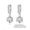 Boucles d'oreilles S925 Silver Moissanite Pendre pour femmes Boucles d'oreilles décontractées Small Simple Gentle Style Gift Saint-Valentin pour petite amie et femme