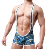 Män underskjortor brottning singlet bodysuit korsett underkläder bodybuilding jumpsuits shorts 240423