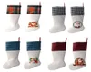 Sublimación Buffalo Plaid Christmas Calcetines 4 Colors en blanco Halloween Calcetines Santa Bolsa de regalos Oranment de árboles de Navidad C8516960653