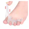 Tratamiento 1 par de dedos de los pies Hallux Valgus Corrector Separador Dispositivo de cuidado del pie de pie Silicona Protector Fingers