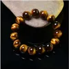 Bärade 8mm natursten Tigers Eye Buddha Armband Brown Tiger Eyes Pärlor Armband för män Kvinnor Yoga Healing Armband Smycken 240423