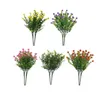 Kwiaty dekoracyjne 10pcs sztuczny kwiat jedwabny bukiet lateksowy prawdziwy ślub ślubny dom sztuczny