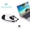 Souris sans fil rechargeable mignon mignon souris mini dessin animé panda gamer mause 3d souris de jeu ergonomique pour ordinateur portable ordinateur gamin enfant cadeau