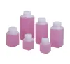 Flaschen 50 x 20/30/40/60/100 ml leere quadratische Plastikflasche mit Deckel Lebensmittelqualität HDPE -Behälter Shampoo Lotion Lackierung nachfüllbare Flaschen