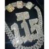 Hip Hop Sier Iced Out Sieraden VVS Moissanite Diamonds Custom Necklace Initial R Pendant