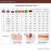 Wedding Rings Gorgeous Three-Row White Zircon Engagement Rings Fashion Gold Color Party Anniversary Wedding Rings for Women