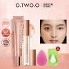Sets O.TWO.O 4pcs Face Primer Liquid Concealer Makeup Base OilControl Long Lasting Full Coverage for Face Cosmetics With Puff Gift