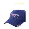 Luxury Hat Fashion Designer Cap Baseball Cap Luxury Fashion Märke Mens Political Cotton Twill Baseball Hat Blue