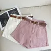 High Waisted A-line Denim Shorts for Women Looking Slimmer 2024 New Summer Fashion Versatile Korean Wide Leg Spicy Girl Hot Pants