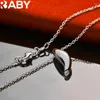 Pendants 925 Sterling Silver Wolf Tooth Shape Pendant Necklace For Man 18 Inches Chain Fashion Jewelry Individuality Trend Accessories