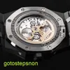 AP Tactical Wrist Watch Royal Oak Series 26579ce Black Ceramic Automatic Machinery Mens 41mm Black Ceramic Watch
