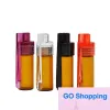 Classic Packing Bottles Wholesale Colorf 36Mm 51Mm Travel Size Acrylic Plastic Bottle Snuff Snorter Dispenser Glass Pill Case Vial Container Ottxo