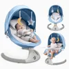 5 Speed ​​Electric Bluetooth Baby Swing för nyfödda med 3 timerinställningar, 10 vaggvisa, bärbar design och fjärrkontroll för spädbarn 5-26 kg