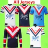 Sydney S-5XL ROOSTERS 2024 2025 Rugby Jerseys 24 25 Mens T-shirts à manches courtes à manches courtes à manches longues rétro