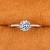2pcs обручальные кольца Классические и простые одно кубические циркониевые кольца для женщин обручальный обручальный