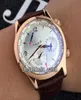 High Quality Master Control Q1522420 Power Reserve White Dial Automatic Mens Watch Rose Gold Leater Strap Cheap New Gents Watches1712248