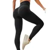 Active Pants Solid Black Side Pocket Nine-Point Yoga Brushed Running Fitness Sports Workout Leggings