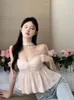 Women's Tanks Pink Sequins Camisole Women Sweet Fashion Leisure All-match Simple Sexy Korean Style Elegant Solid Summer Tops