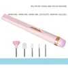 2024 Electric Nail Grinder Nail Polishing Machine With Light Portable Mini Electric Manicure Art Pen Tools With Bag For Gel RemovingPortable Mini Electric Manicure