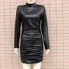 Casual Dresses Delicate Women Dress Lätt att bära över knälängd Sexig smal passande Bodycon för klubben